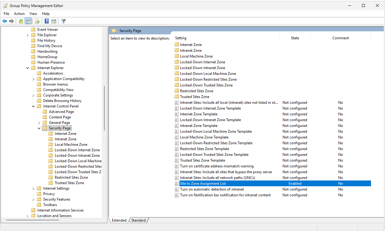 Seamless-SSO-Configuration GPO Group Policy