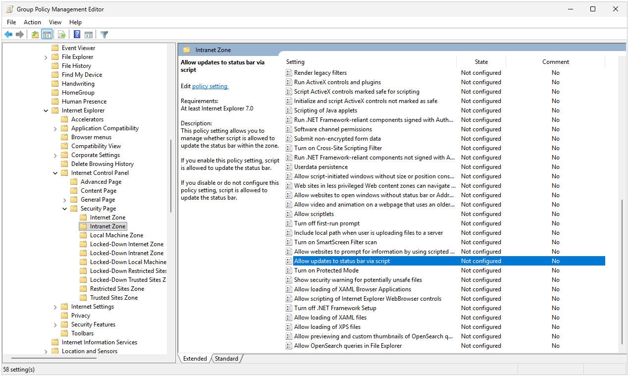Seamless-SSO-Configuration GPO Group Policy