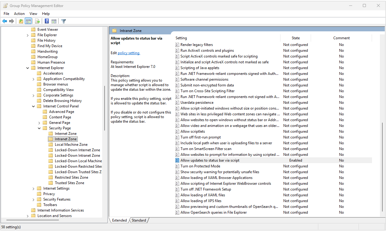 Seamless-SSO-Configuration GPO Group Policy
