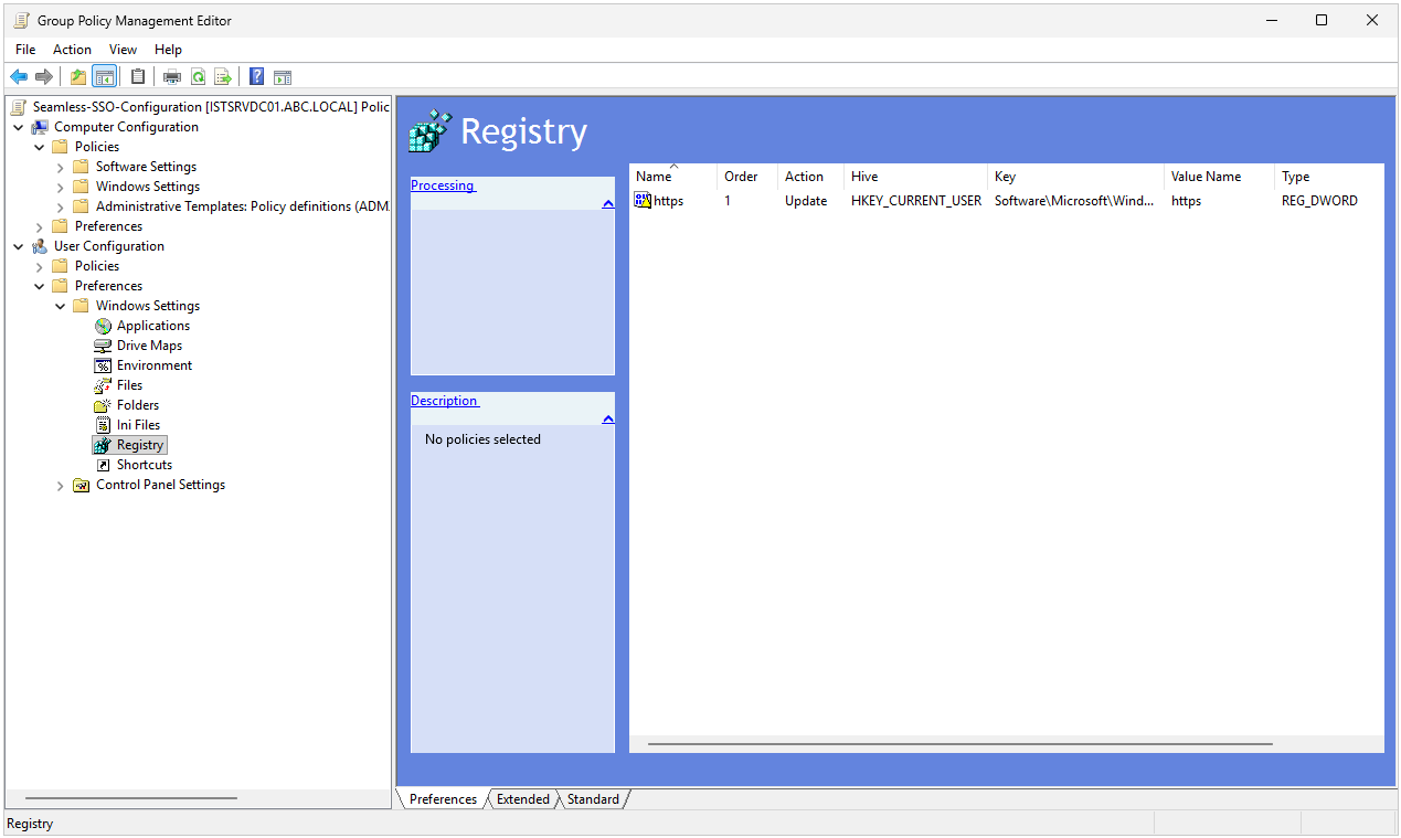 Seamless-SSO-Configuration GPO Group Policy