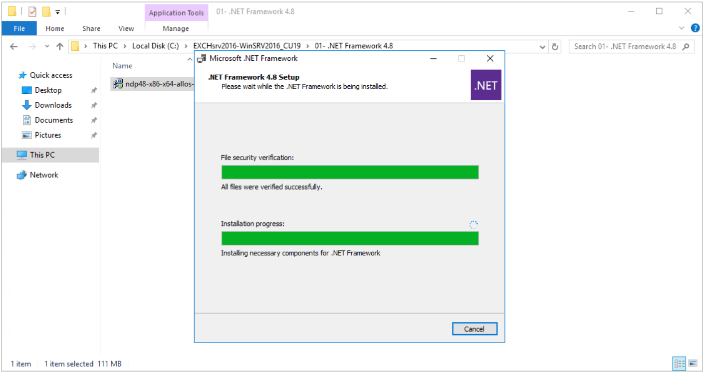 Exchange Server 2016 Kurulumu