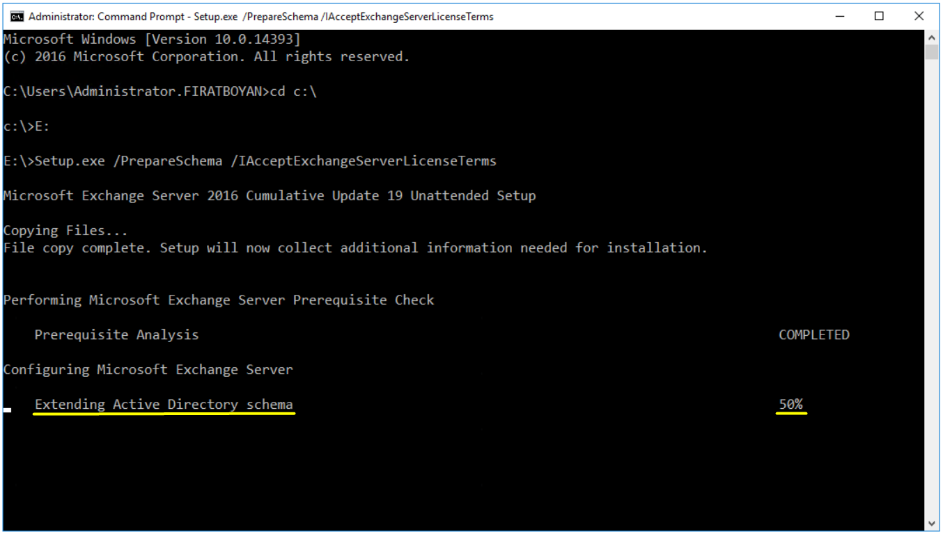 Exchange Server 2016 Kurulumu