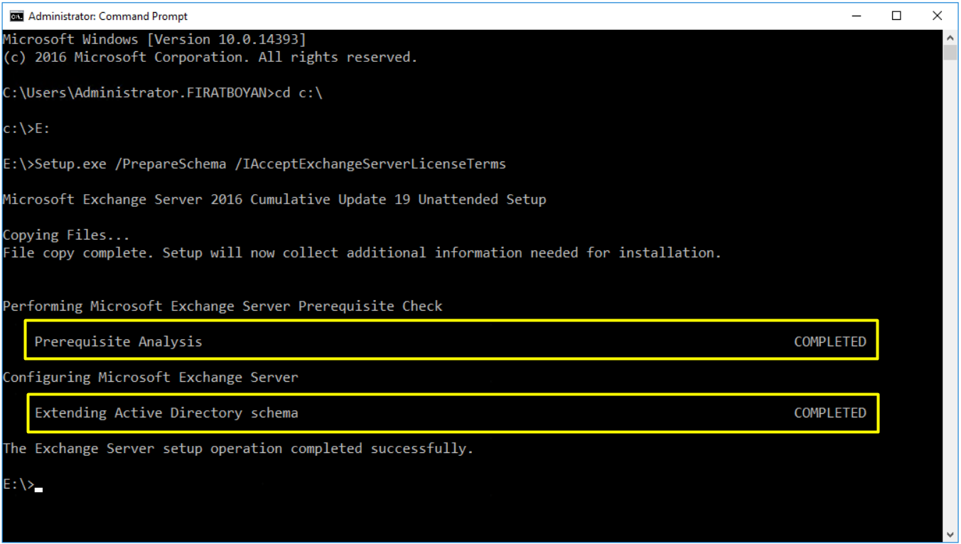 Exchange Server 2016 Kurulumu