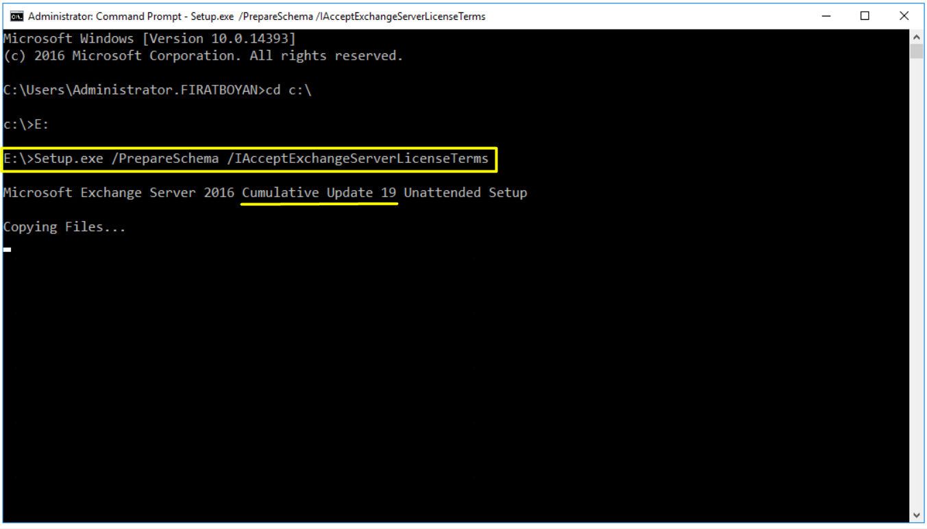 Exchange Server 2016 Kurulumu