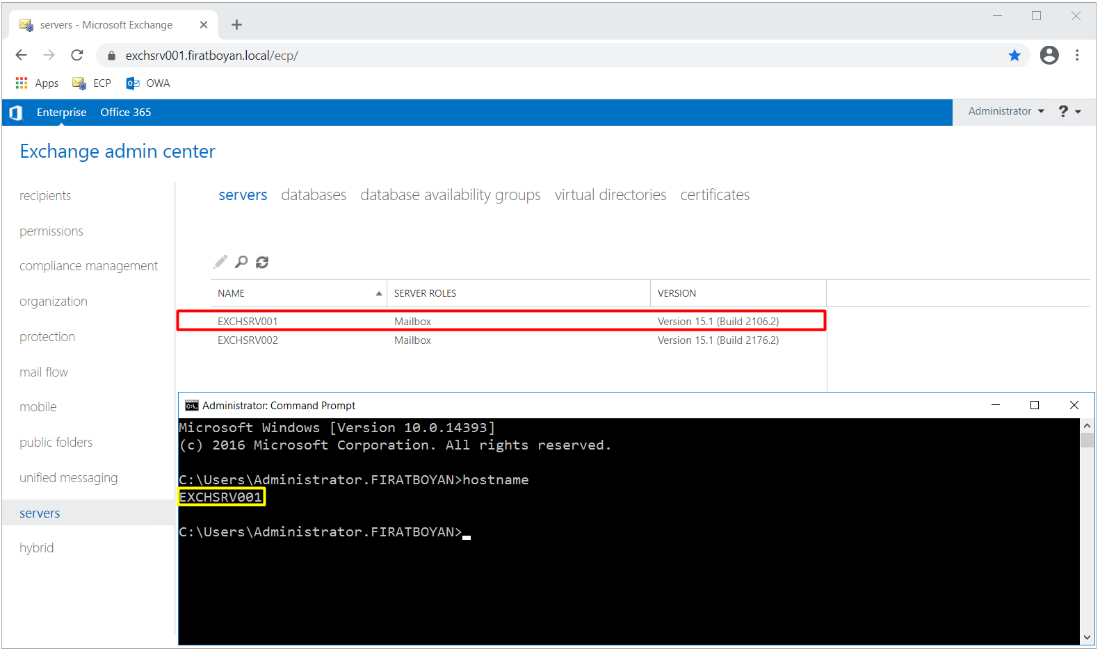 Exchange Server 2016 Kurulumu