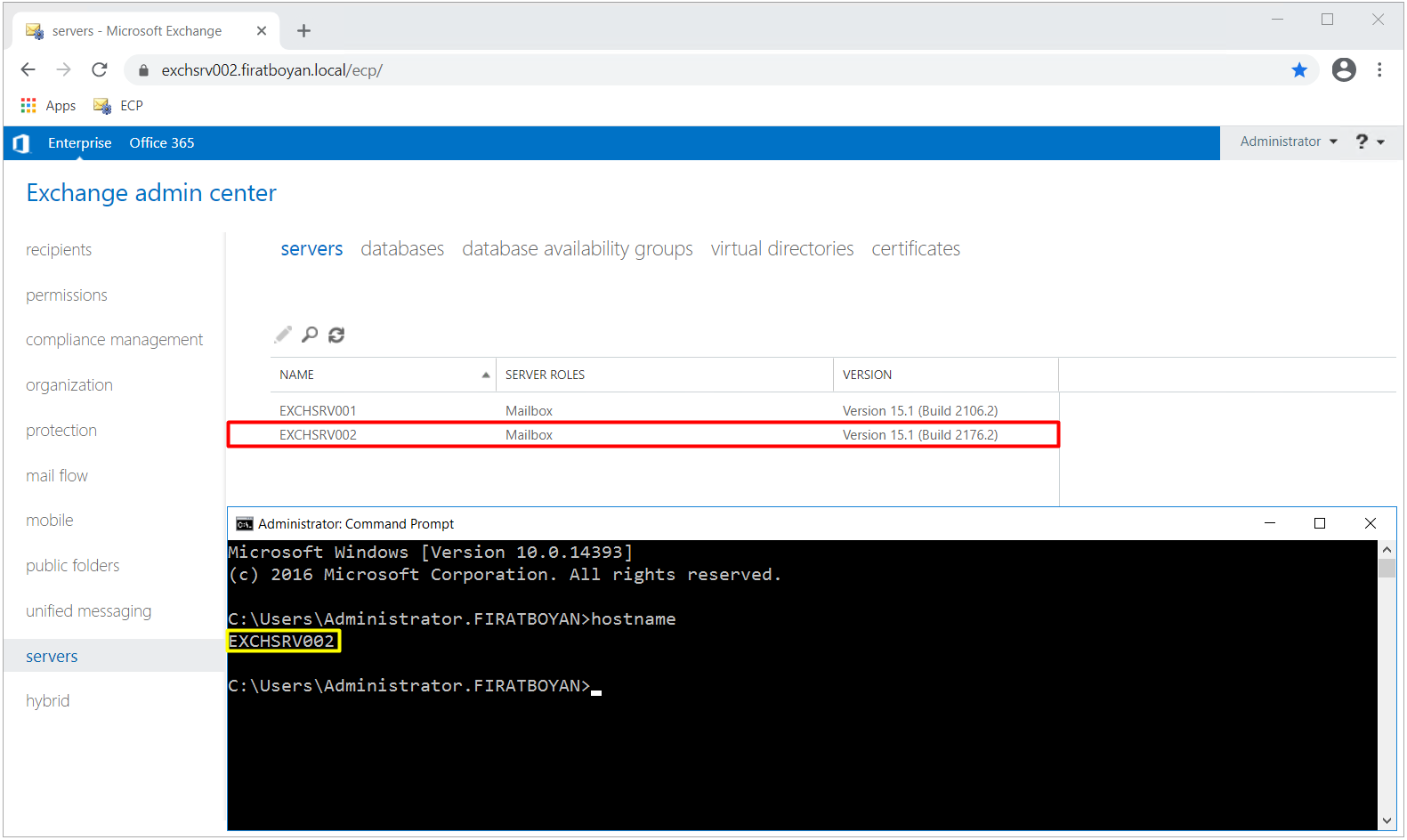 Exchange Server 2016 Kurulumu