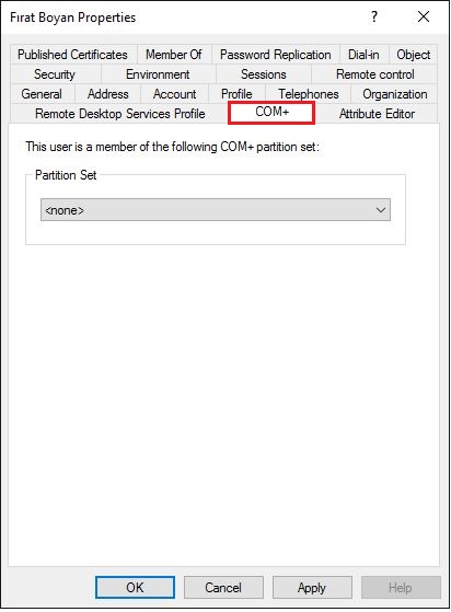 Active Directory Kullanıcı Özelliklerinin İncelenmesi