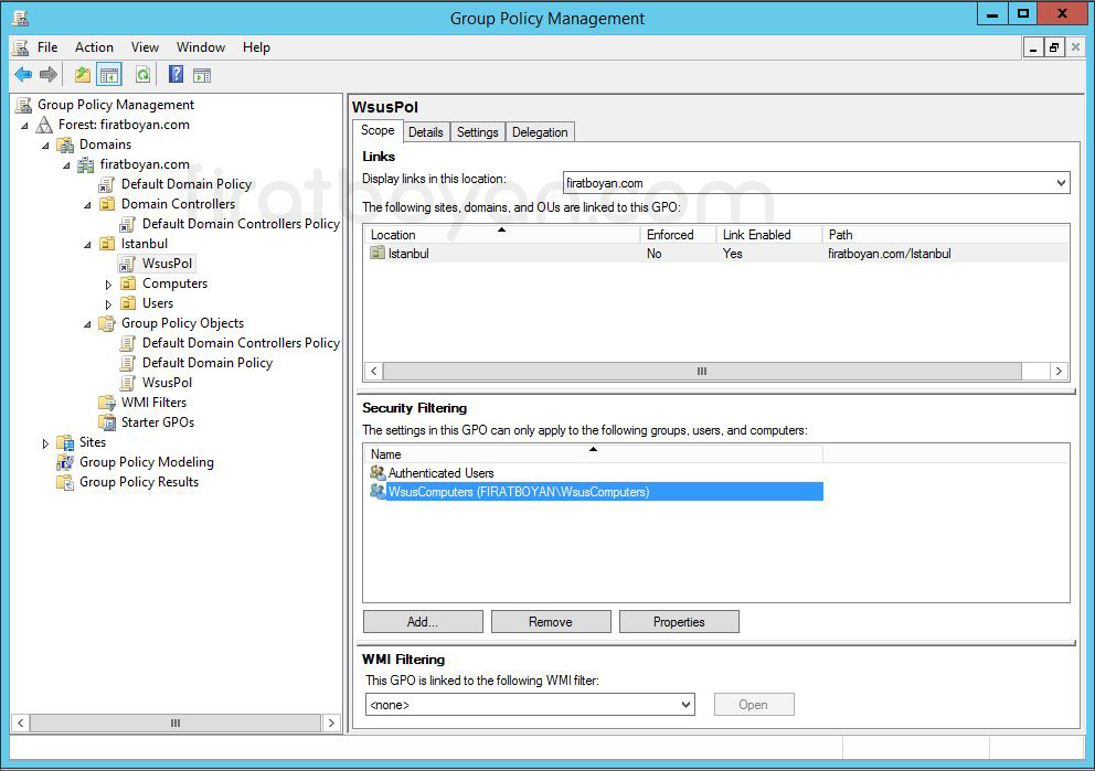 WSUS GPO-Group Policy