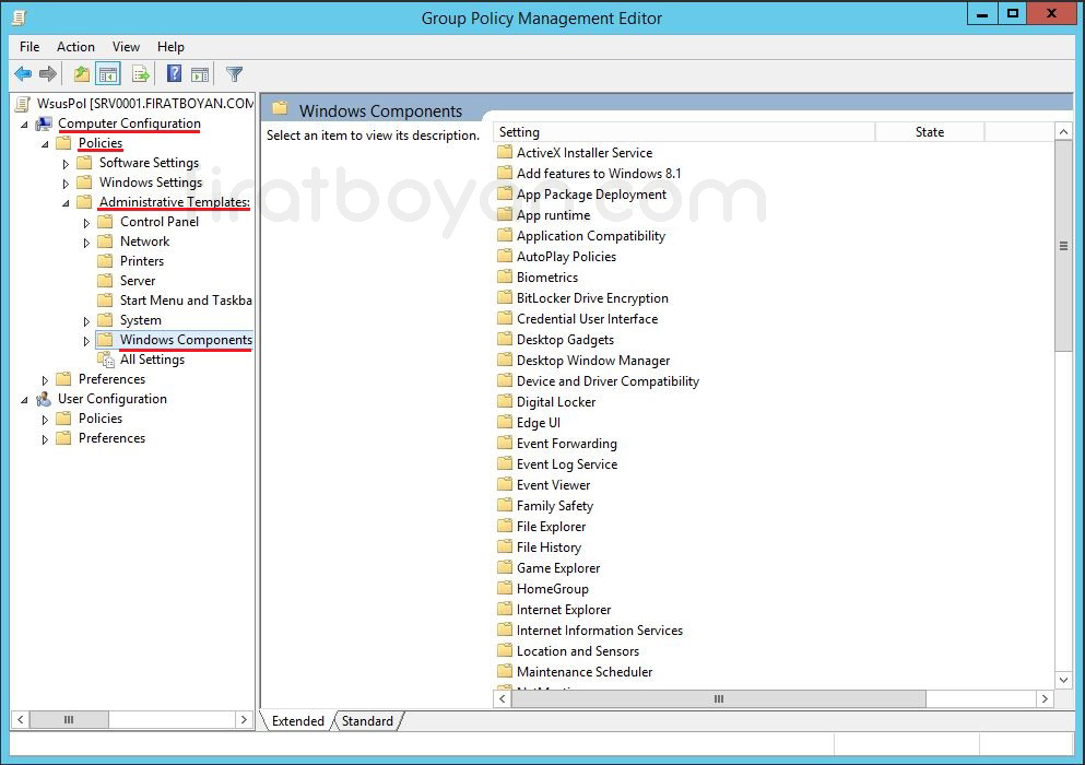 WSUS GPO-Group Policy