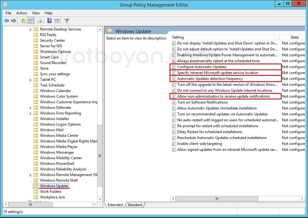 WSUS GPO-Group Policy