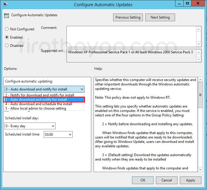 WSUS GPO-Group Policy