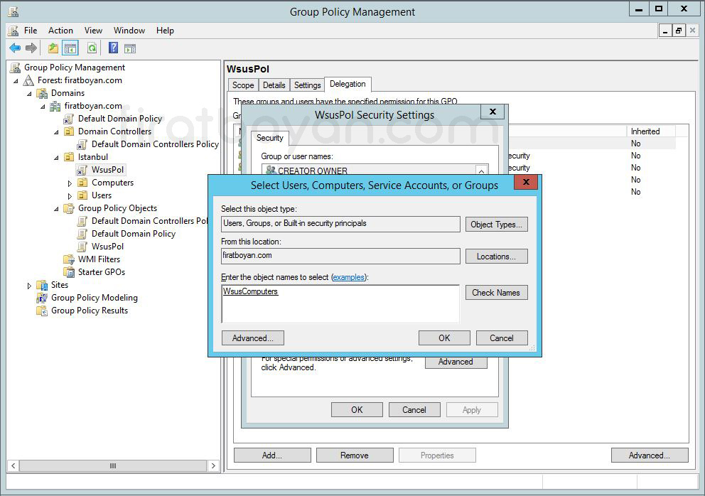 WSUS GPO-Group Policy