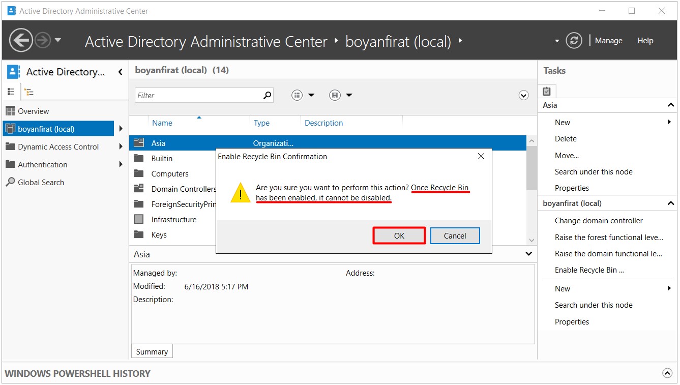 Active Directory Recycle Bin