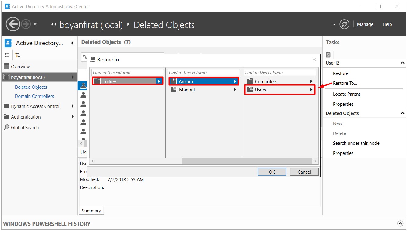 Active Directory Recycle Bin