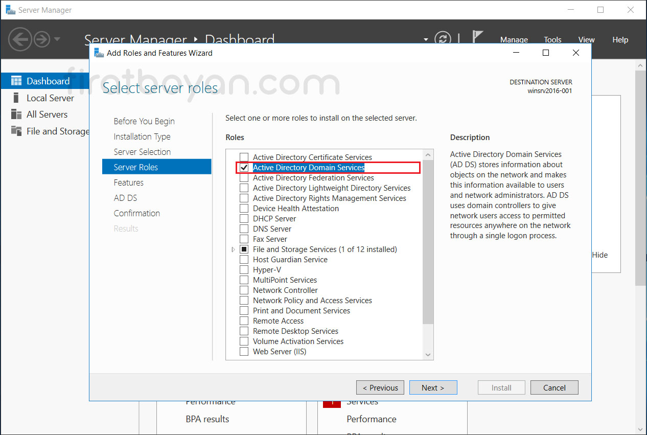 Windows Server 2016 Active Directory Domain Controller Kurulumu
