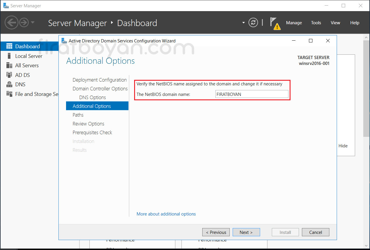 Windows Server 2016 Active Directory Domain Controller Kurulumu