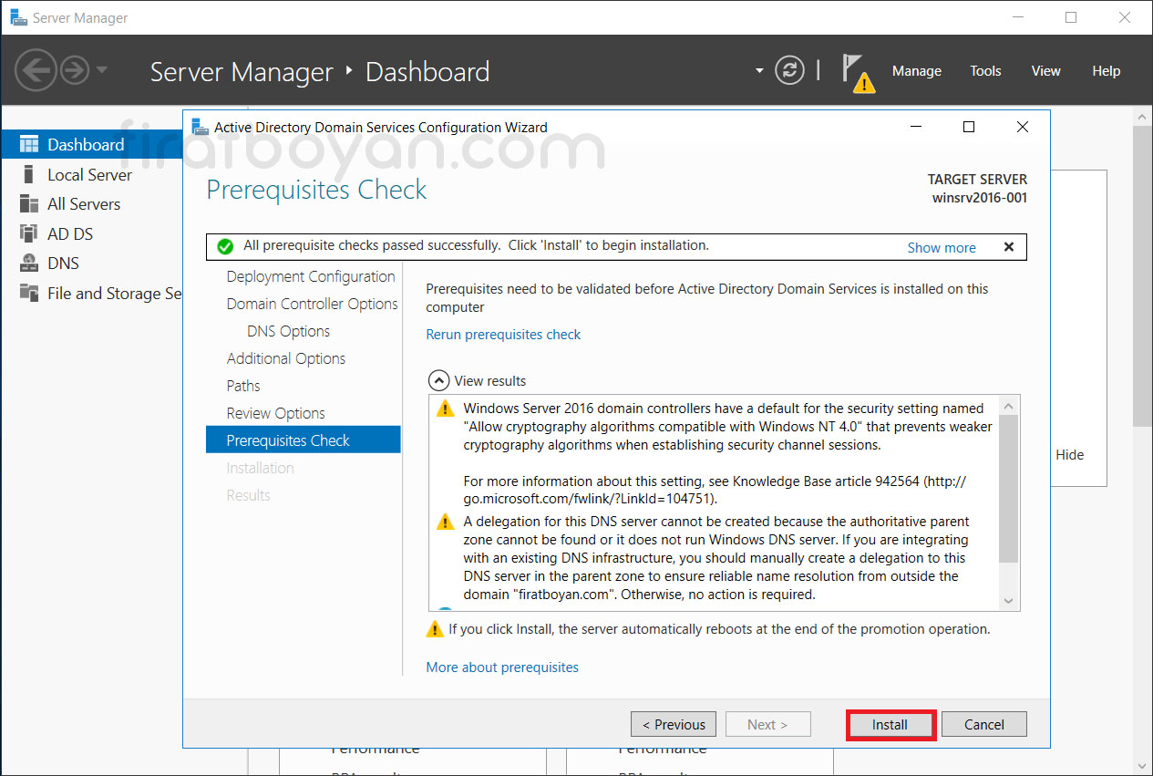 Windows Server 2016 Active Directory Domain Controller Kurulumu