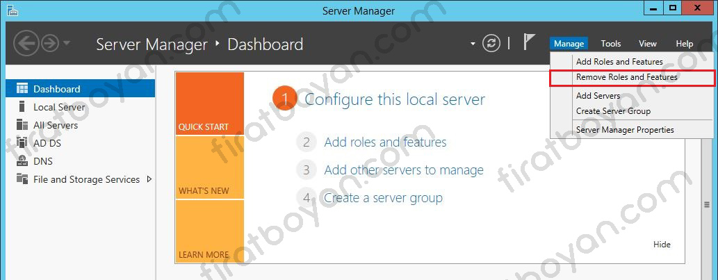 active directory removal