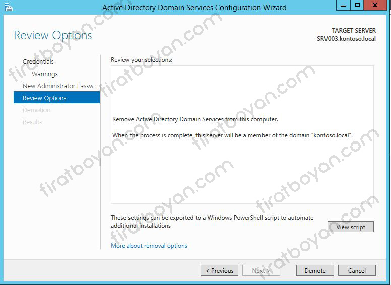 active directory removal