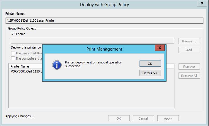 Deploy with Group Policy ile Yazıcı-Printer Deploy Etme