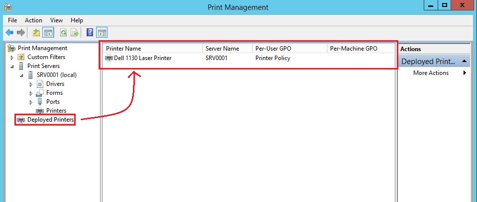 Deploy with Group Policy ile Yazıcı-Printer Deploy Etme