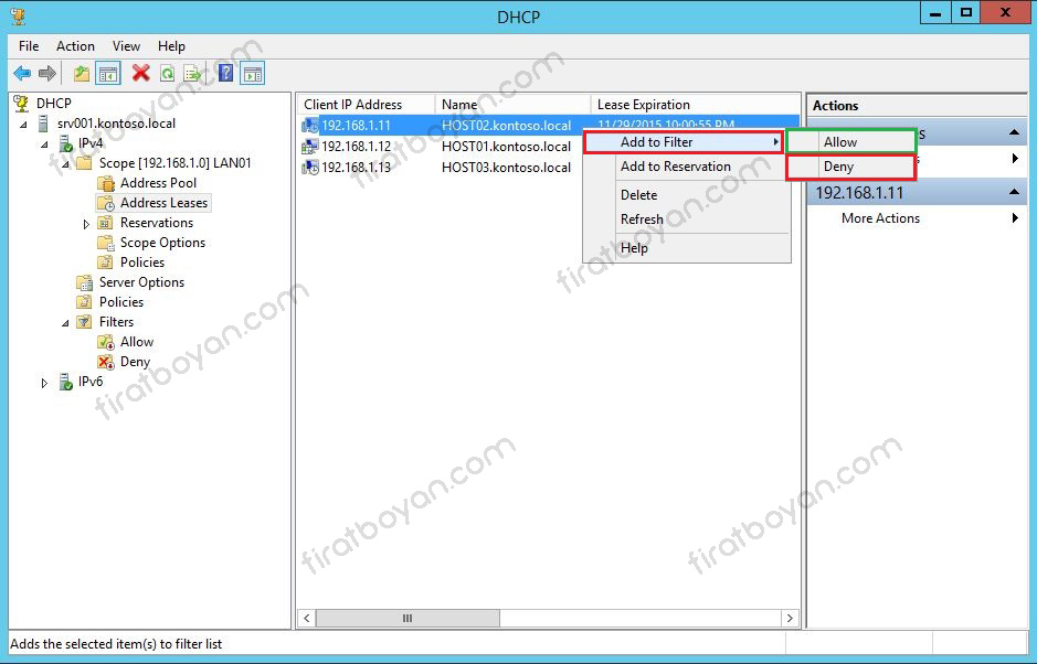 DHCP kurulumu