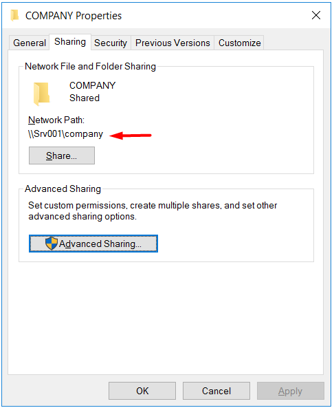 sharing permissions-paylaşım izinleri