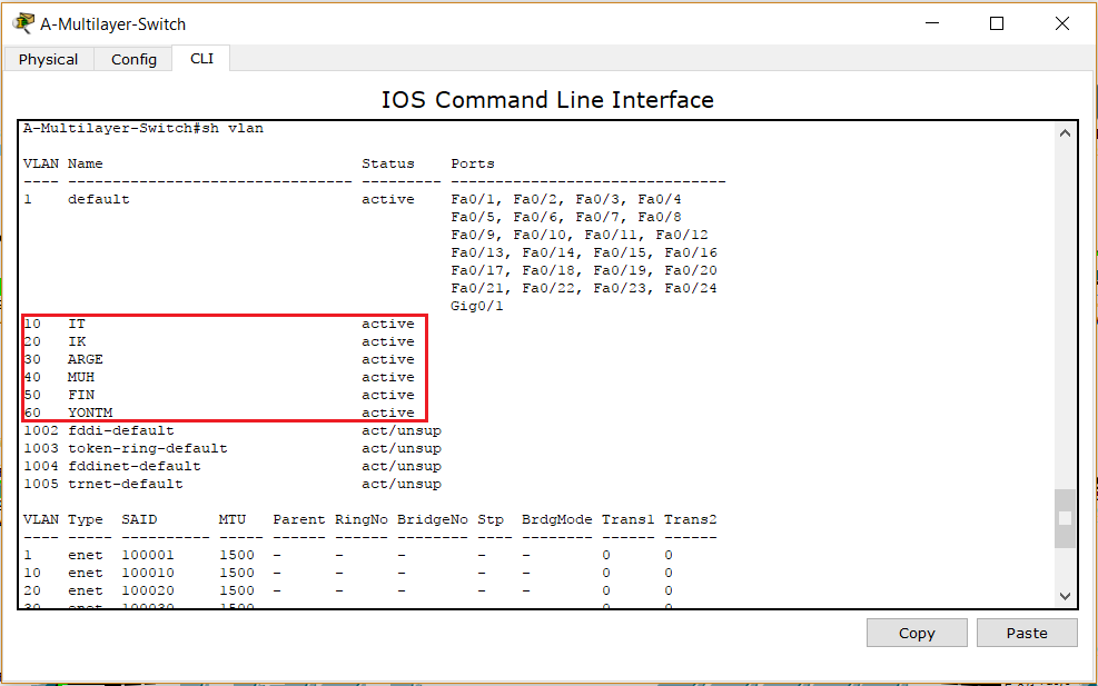 vlan point to point routing