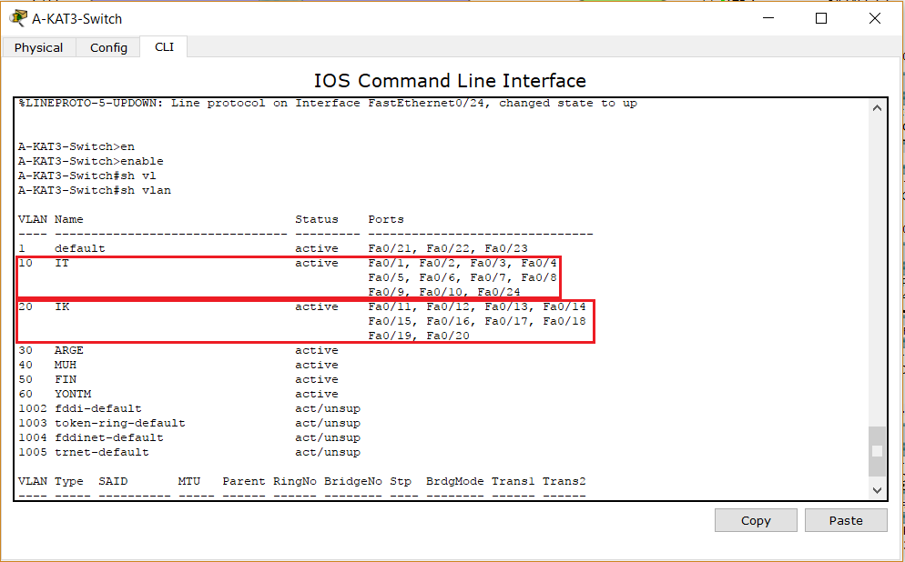 vlan point to point routing