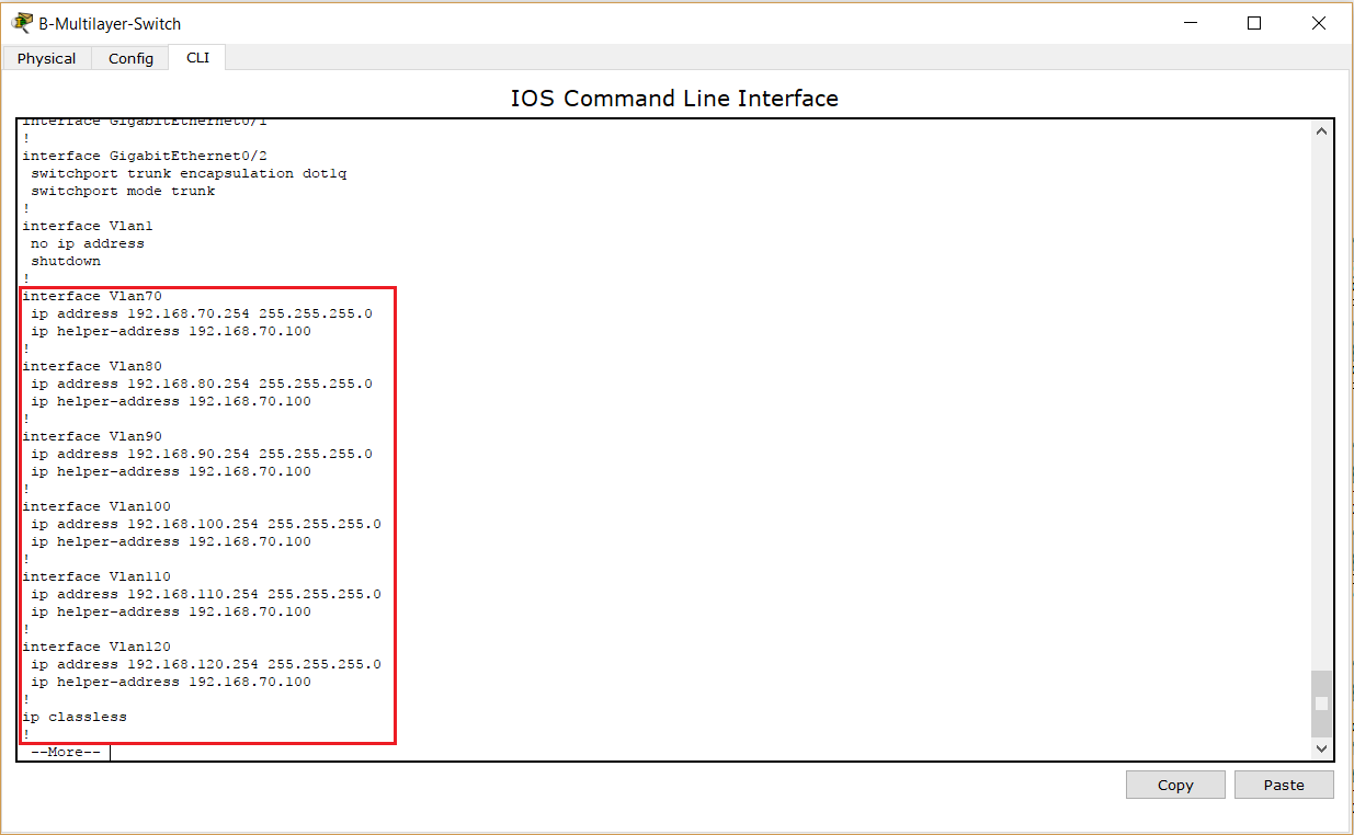 vlan point to point routing