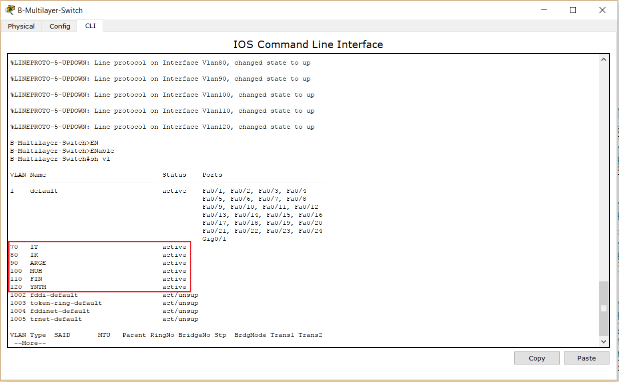 vlan point to point routing