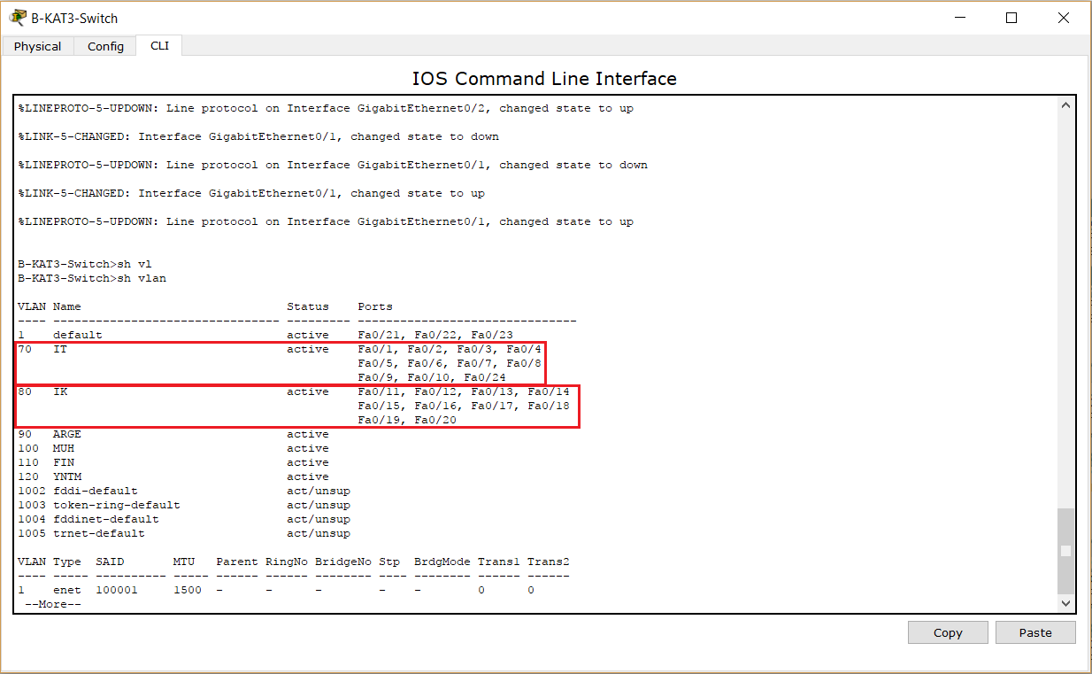 vlan point to point routing