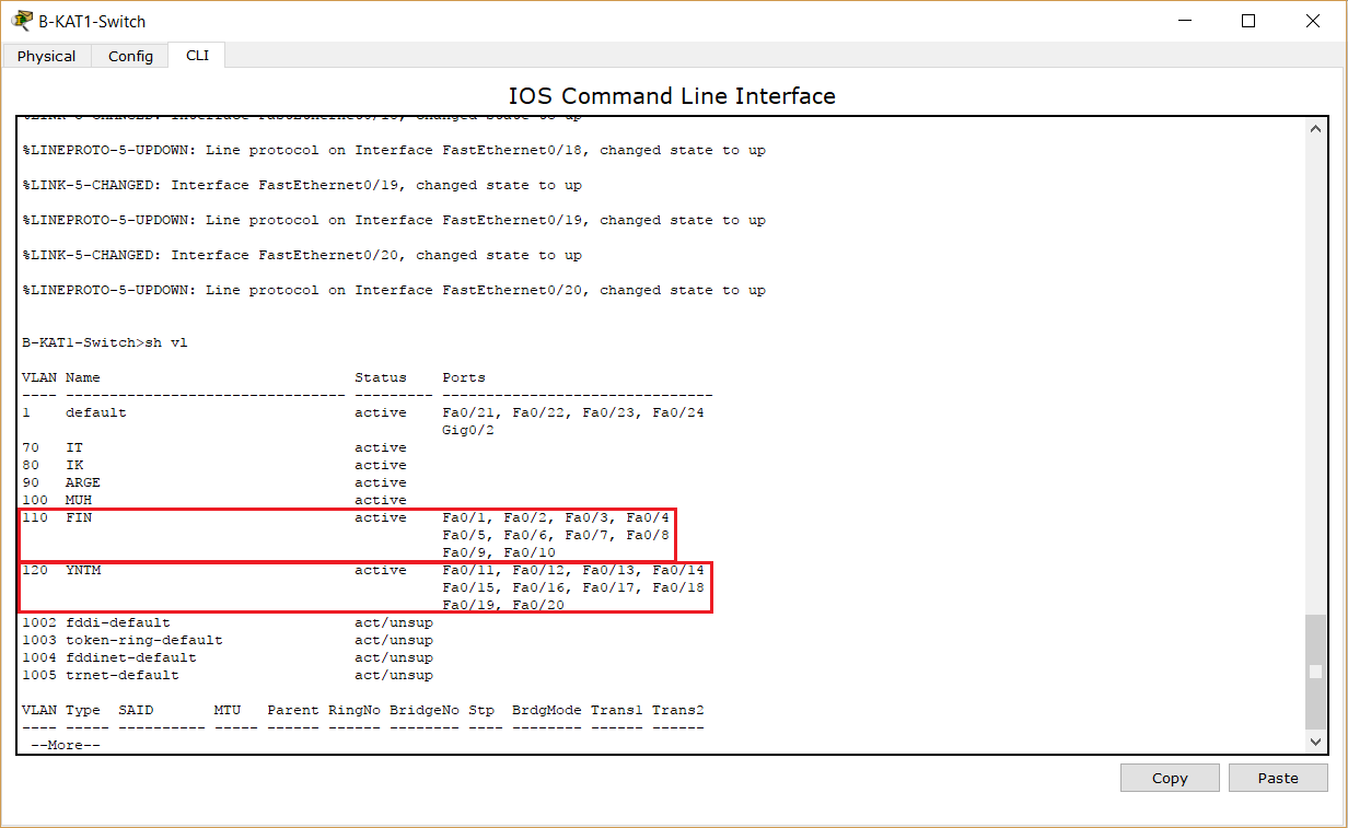 vlan point to point routing