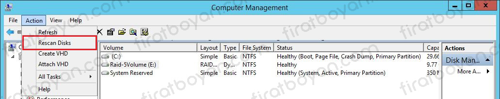 Raid Yapısı-Raid1,Raid2,Raid5,Raid10-firatboyan.com