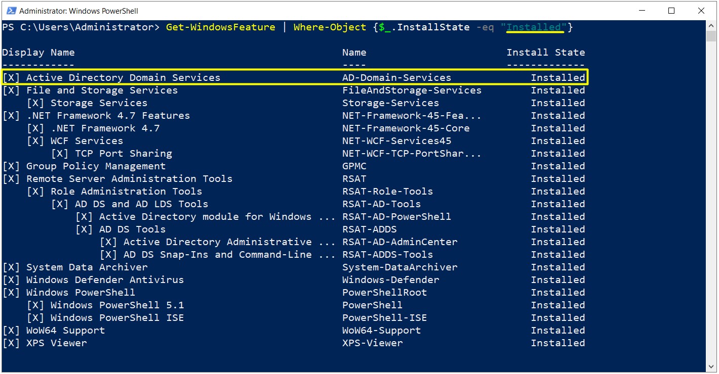 Powershell ile Active Directory 2019 Kurulumu