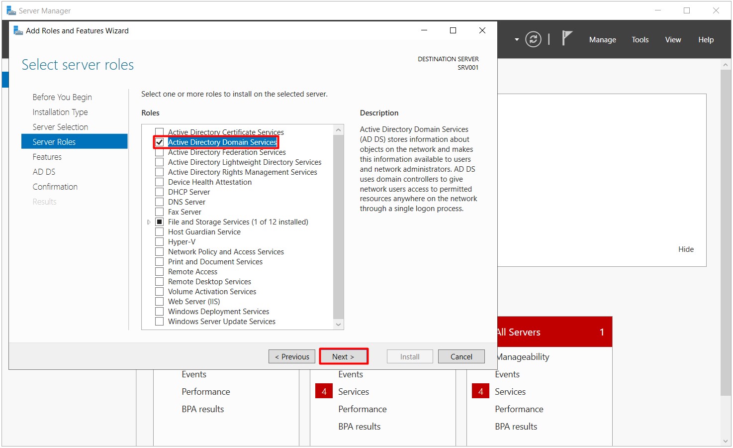 Active Directory 2019 Installation