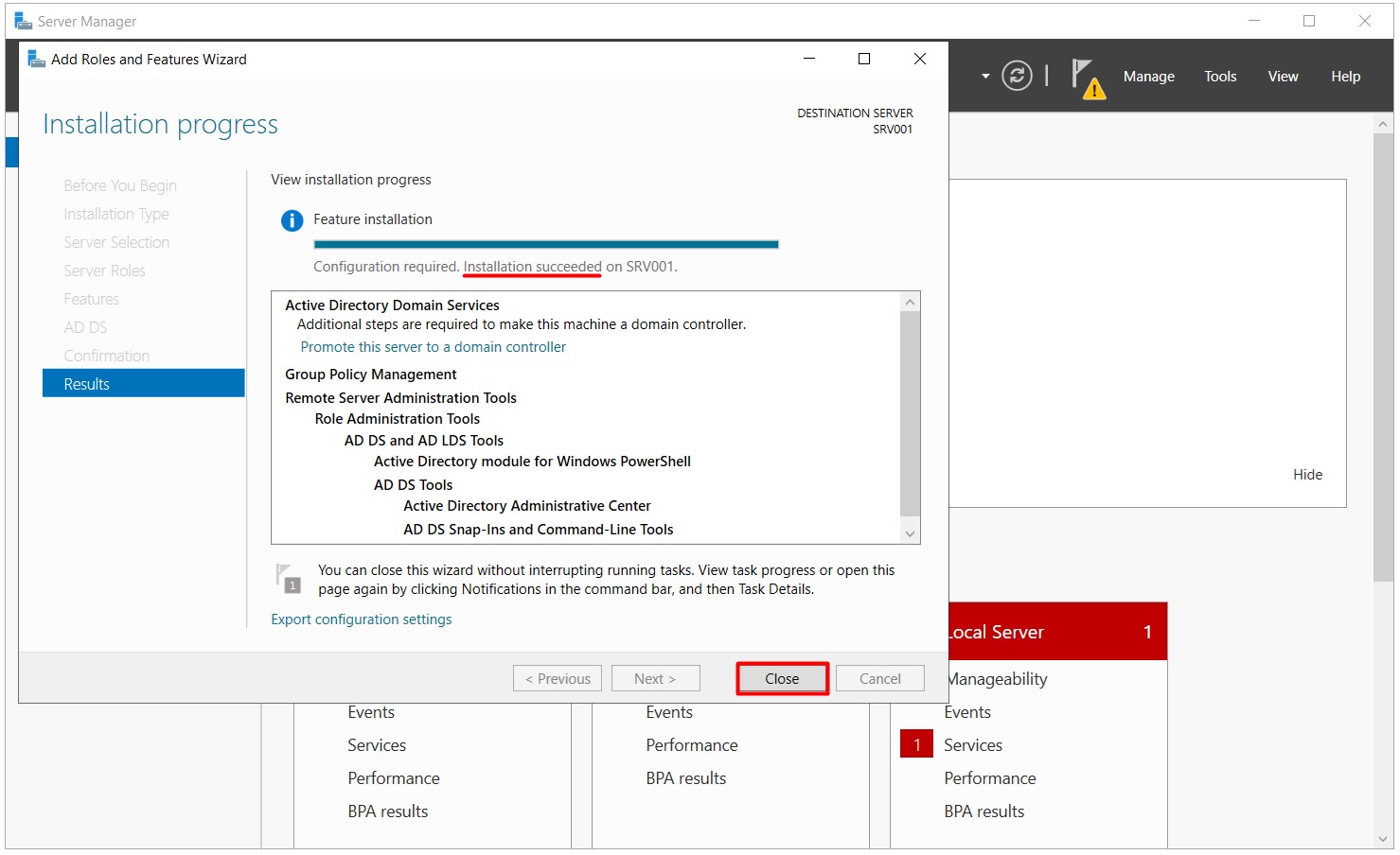 Active Directory 2019 Installation