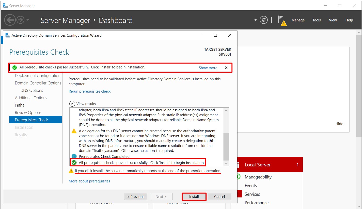 Active Directory 2019 Installation