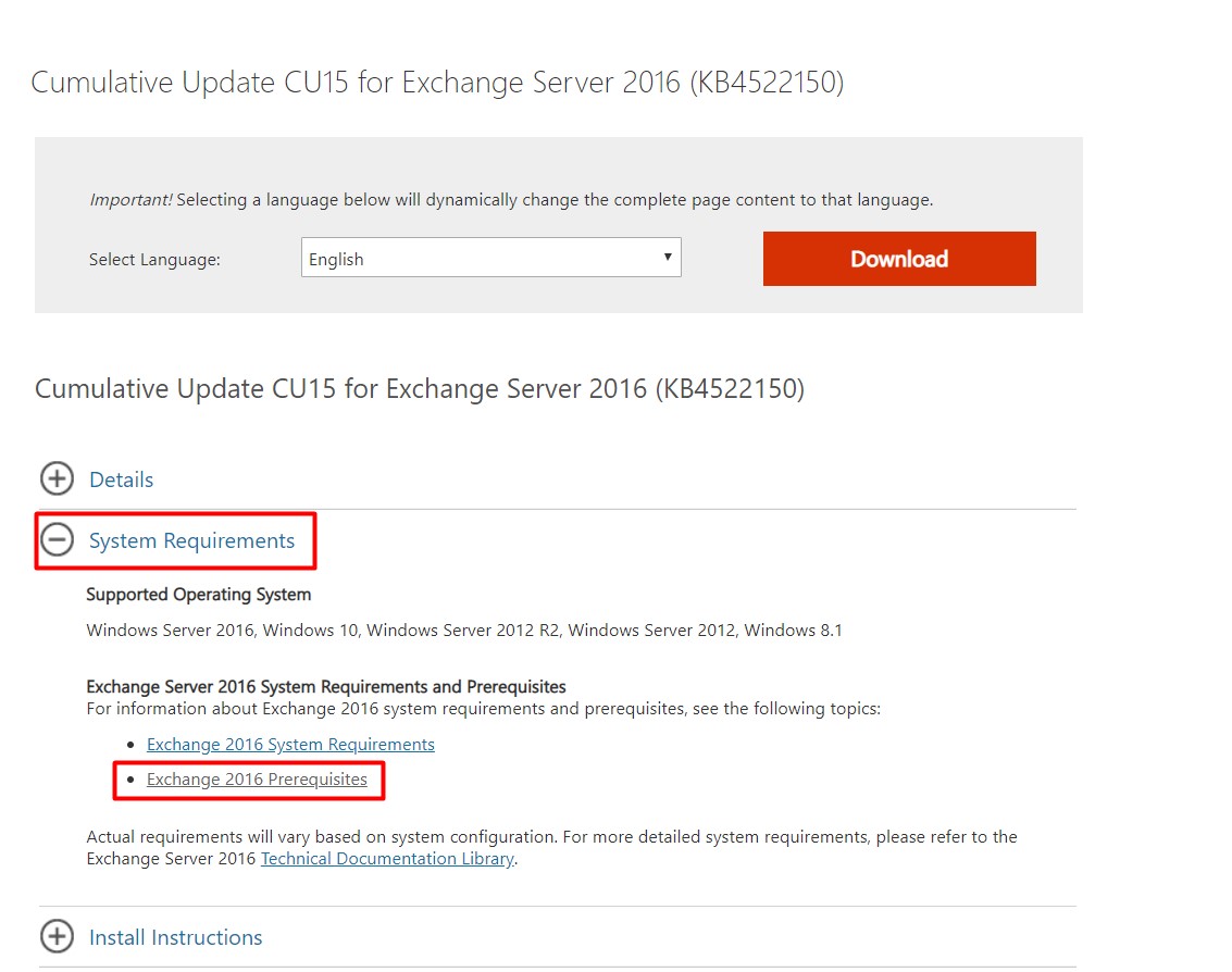 Exchange Server 2016 Cummulative Update (CU) 15 Yayınlandı.
