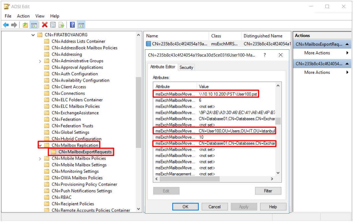 Exchange Server PST Export