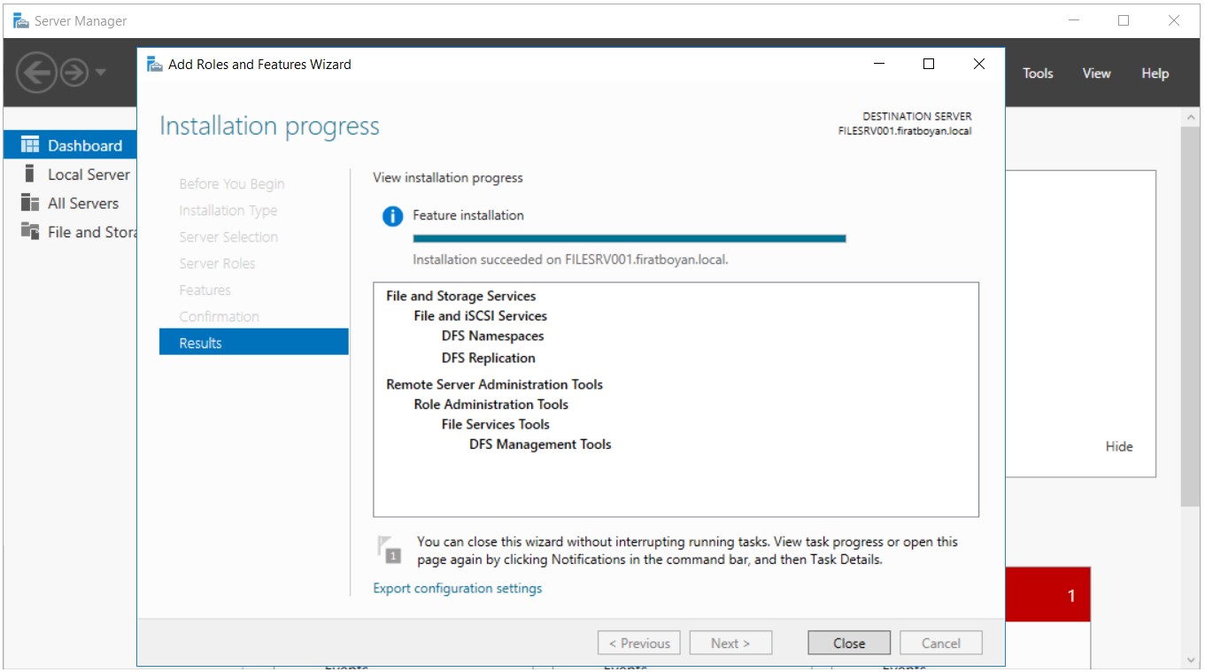 DFS High Availability Configuration