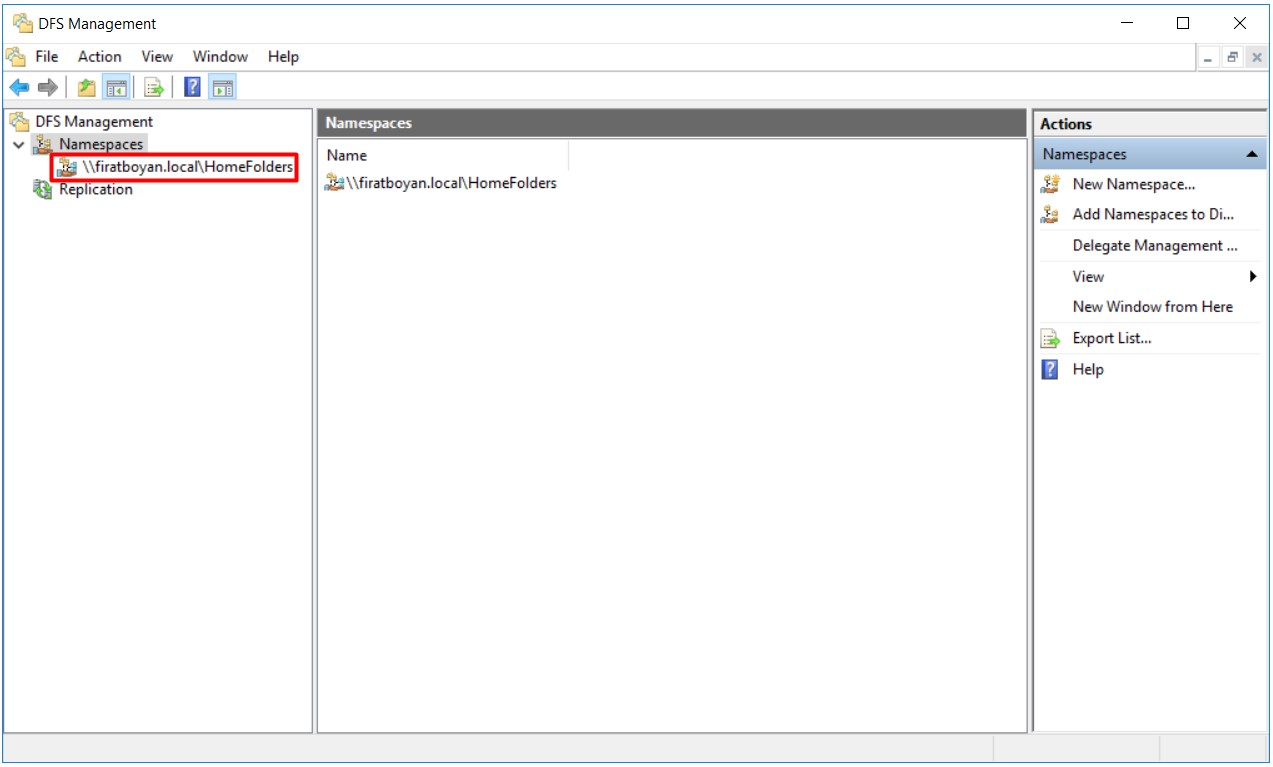 DFS High Availability Configuration