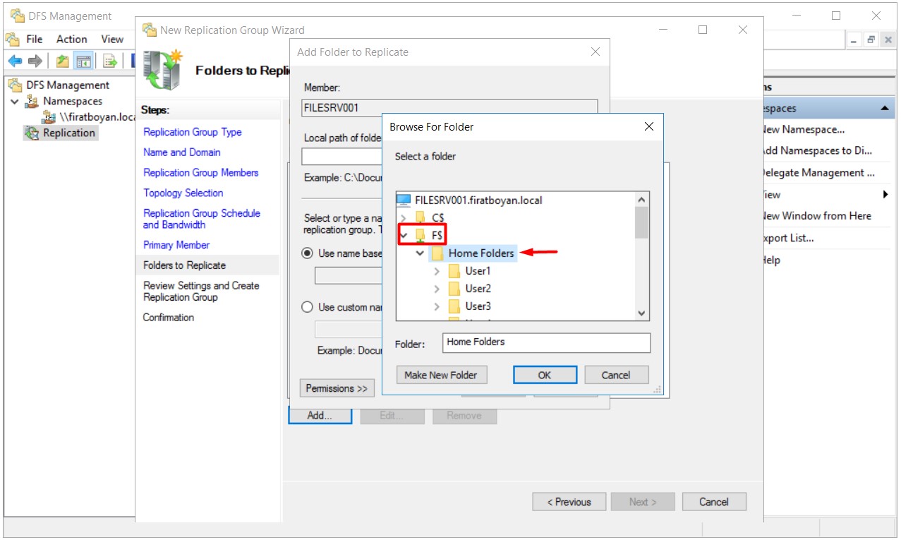 DFS High Availability Configuration