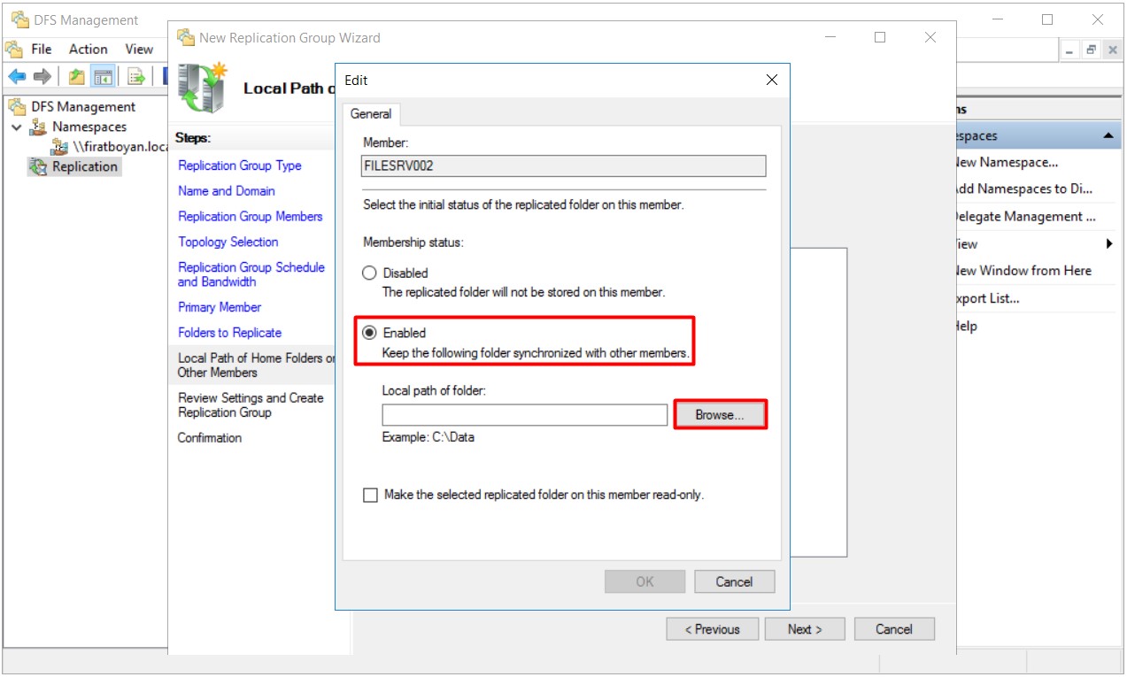 DFS High Availability Kurulumu