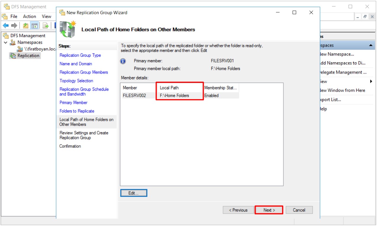 DFS High Availability Kurulumu