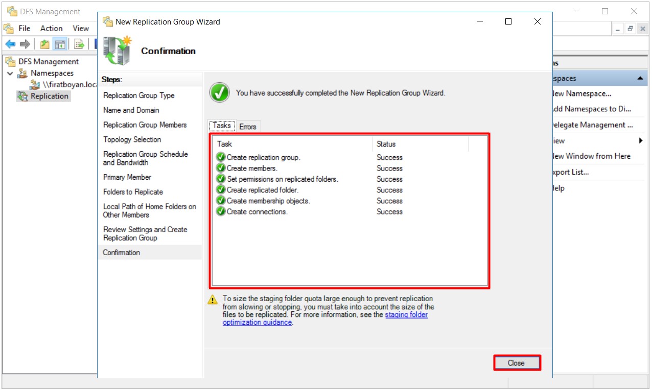 DFS High Availability Kurulumu