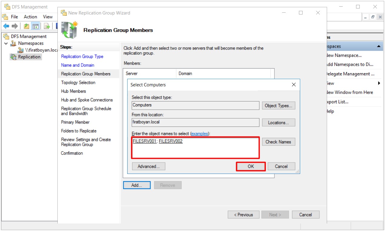 DFS High Availability Configuration