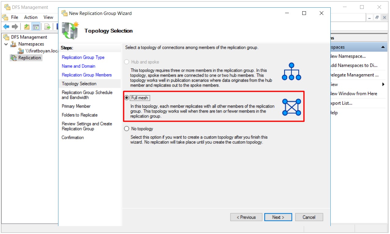 DFS High Availability Configuration