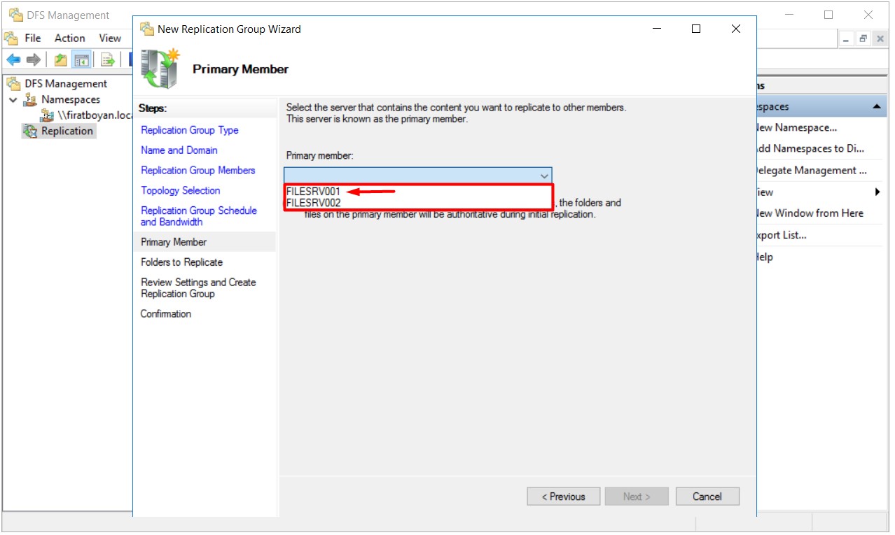 DFS High Availability Configuration