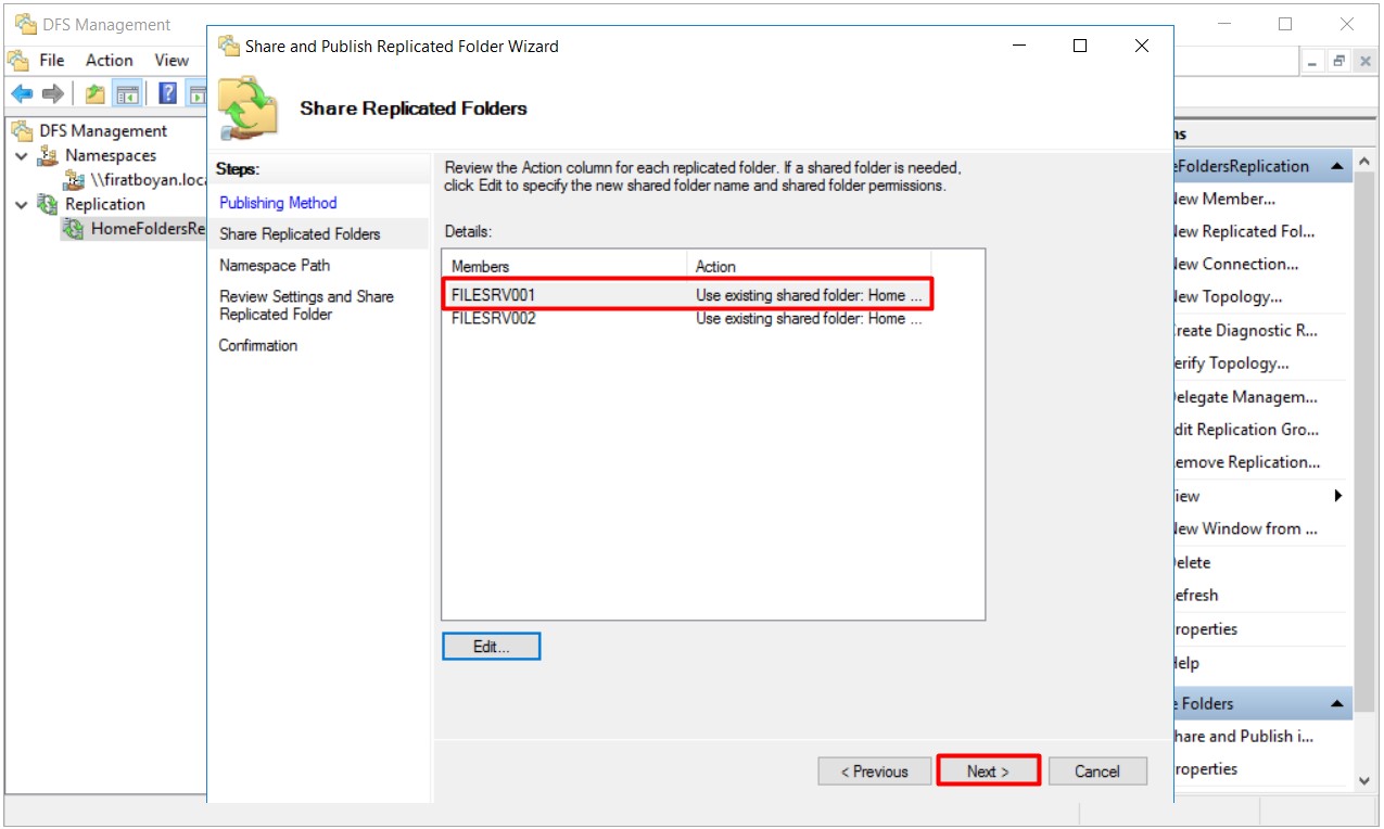 DFS High Availability Kurulumu